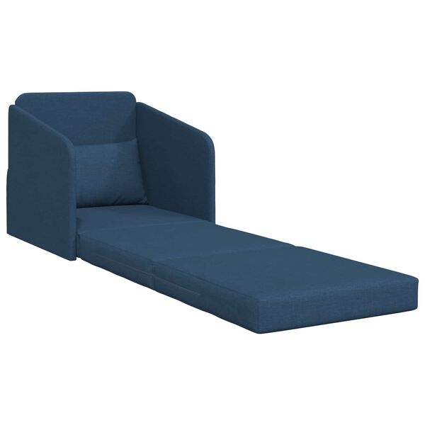 vidaXL Schlafsofa 60cm Blau Stoff