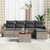 vidaXL Garten-Sofa-Set 6 pcs Grau