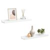 vidaXL Bilderleisten 2 Stk. Wei&szlig; 40x9x3 cm MDF