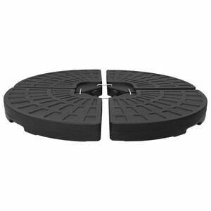 vidaXL Sonnenschirmst&auml;nder F&auml;cherf&ouml;rmig 4 Stk. Schwarz