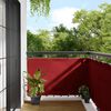 vidaXL Balkon-Sichtschutz Rot 90x800 cm 100% Polyester-Oxford