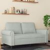 vidaXL 2-Sitzer-Sofa Hellgrau 120 cm Samt