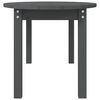 vidaXL Couchtisch Grau 110x55x45 cm Massivholz Kiefer
