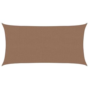 vidaXL Sonnensegel Taupe 2 x 6 m HDPE
