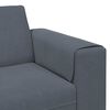 vidaXL Wohnzimmer Couch 3 pcs Dunkelgrau