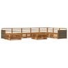 vidaXL Outdoor-Sofagarnitur 9 pcs Natur Massivholz Akazie