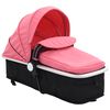 vidaXL 2-in-1 Buggy/Kinderwagen Rosa und Schwarz Aluminium