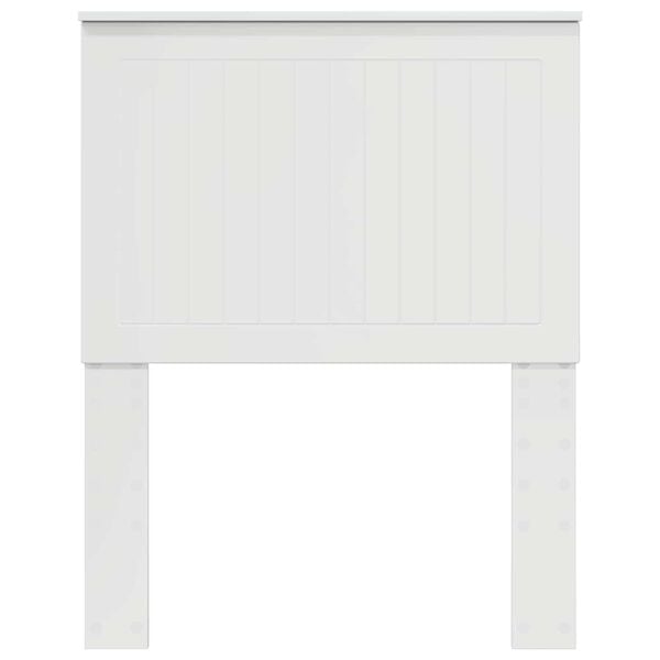 vidaXL Kopfteil mit Kopfteil Gl&auml;nzend Wei&szlig; 75 cm Holzwerkstoff