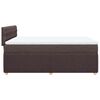 vidaXL Boxspringbett mit Matratze Dunkelbraun 140x190 cm Stoff