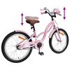 vidaXL Kinderfahrrad 18 Zoll f&uuml;r 5-7 Jahre alt Hellrosa