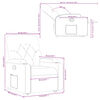 vidaXL Relaxsessel mit Aufstehhilfe Taupe Stoff