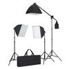 vidaXL Studiobeleuchtung-Set 3 Fotolampen mit Stativ & Softbox