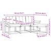 vidaXL Outdoor-Sofagarnitur mit Kissen 4 pcs Natur und Beige