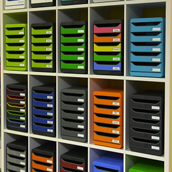 Exacompta Big-Box Plus Schubladenbox Harlequin mit 5 Laden