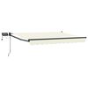 vidaXL Manuelle Gelenkarmmarkise mit LEDs Creme 2,5 x 2 m