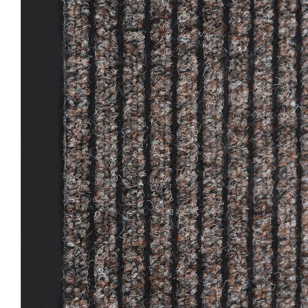 vidaXL Fu&szlig;matte Gestreift Beige 60x80 cm