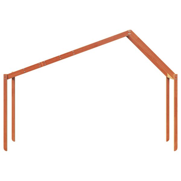 vidaXL Dach für Kinderbett Wachsbraun 213x95,5x144,5 cm Massivholz