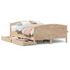 vidaXL Massivholzbett ohne Matratze 140x190 cm Kiefernholz