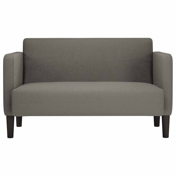 vidaXL Zweisitzer-Sofa Hellgrau 109 cm Cordstoff