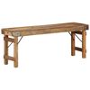 vidaXL Bank Natur 110 x 35 x 46 cm Wiederverwertetes altes Holz