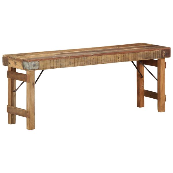 vidaXL Bank Natur 110 x 35 x 46 cm Wiederverwertetes altes Holz