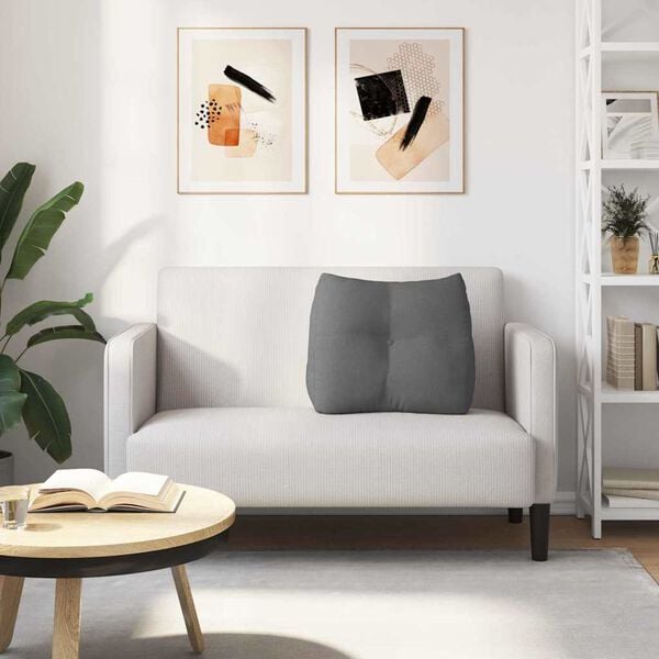 vidaXL R&uuml;cken Kissen Dunkelgrau 60 x 24 x 50 cm Stoff