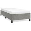 vidaXL Bettgestell ohne Matratze Hellgrau 100x200 cm Samt