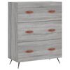 vidaXL Highboard Grau Sonoma 69,5x34x180 cm Holzwerkstoff