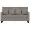 vidaXL 2-Sitzer-Sofa Taupe 120 cm Stoff