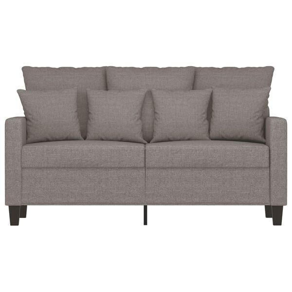 vidaXL 2-Sitzer-Sofa Taupe 120 cm Stoff