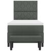 vidaXL Boxspringbett mit Matratze Dunkelgrau 100 x 200 cm Stoff