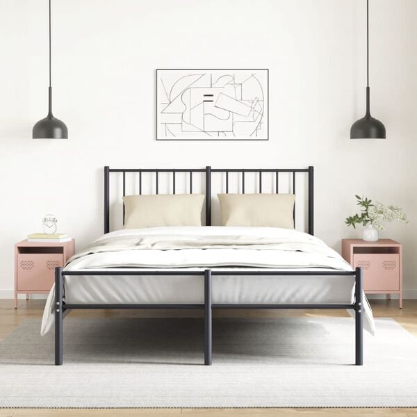 vidaXL Nachttische 2 Stk. Rosa 35x39x43,5 cm Stahl