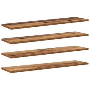 vidaXL Regalbrett 4 pcs Braun 80 x 20 x 1,5 cm Holzwerkstoff