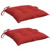 vidaXL Stuhlkissen 2 Stk. Rot 40x40x7 cm Oxford-Gewebe