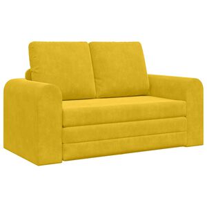 vidaXL Schlafsofa Gelb 148 x 71 x 83 cm Samt