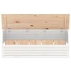 vidaXL Truhe Weiß 109x36,5x33 cm Massivholz Kiefer