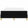 vidaXL Boxspringbett mit Matratze Schwarz 120 x 190 cm Stoff