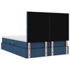 vidaXL Bett mit Stauraum und LED mit LED Blau 140 x 190 cm Polyester