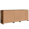 vidaXL Sideboard mit LED-Leuchten R&auml;uchereiche 181,5x37x67 cm