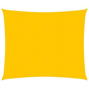 vidaXL Sonnensegel 160 g/m&sup2; Quadratisch Gelb 5x5 m HDPE