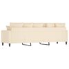 vidaXL 3-Sitzer-Sofa Creme 210 cm Samt