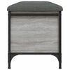 vidaXL Sitzbank mit Stauraum Grau Sonoma 102x42x45 cm Holzwerkstoff