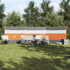 vidaXL Camping-Windschutz Grau und Orange 508x130 cm Wasserdicht