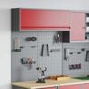 vidaXL Werkzeugschrank-Set 3 pcs Rot Pulverbeschichteter Stahl