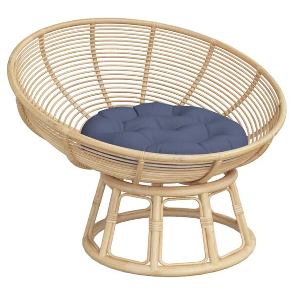 vidaXL Kissen Rund Marineblau &Oslash; 60x11 cm Oxford-Gewebe