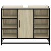 vidaXL Badezimmer-Waschbeckenschrank Sonoma-Eiche 80 x 33 x 60 cm Holzwerkstoff