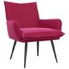 vidaXL Sessel Weinrot Samt