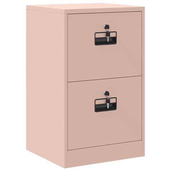 vidaXL Aktenschrank Rosa 44 x 50 x 106,5 cm Kaltgewalzter Stahl