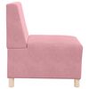 vidaXL Modulares Armfreies Sofa 2 pcs Rosa 55 x 74 x 82 cm Samt