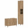 vidaXL 2-teiliges Badezimmer Schrank Set ZWOLLE Artisan-Eiche